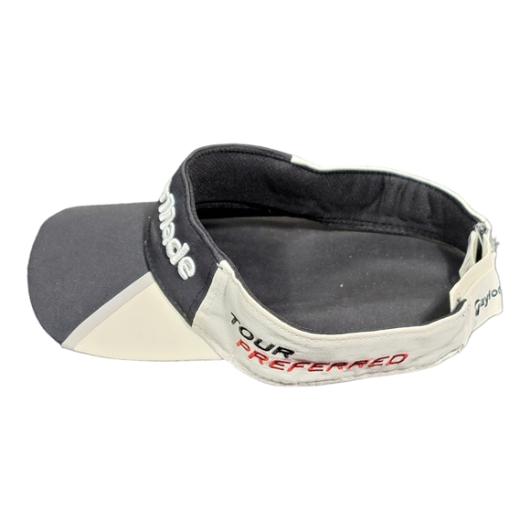 Taylormade Aero Tour Preferred Strapback Sun Visor  Adjustable Gray Sunvisor - Picture 4 of 6
